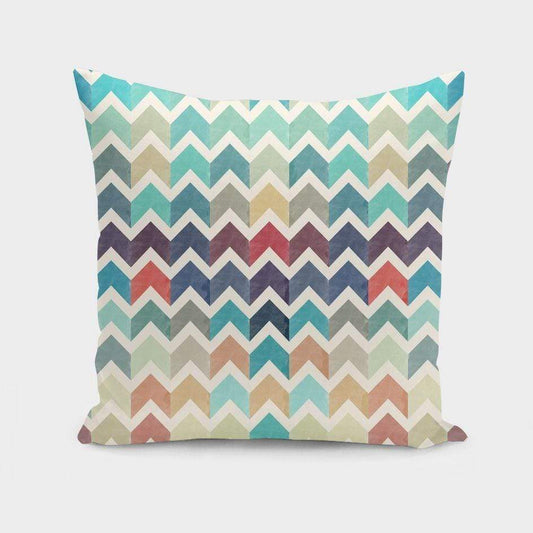 Scorpius Textiles & Pillows Watercolor Chevron Pattern II Cushion/Pillow