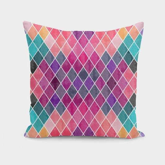 Scorpius Textiles & Pillows Watercolor Geometric Patterns II  Cushion/Pillow