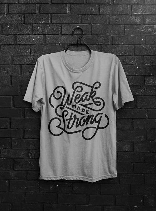 Green Lucky Men's Clothing Weak Strong Shirt Men's Tee