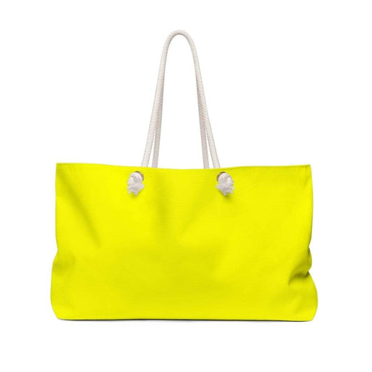 Grey Coco Activewear 24" × 13" Weekender Tote Bag, Double Handle Handbag - Yellow / WB8585