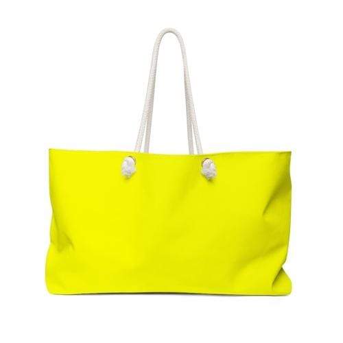 Grey Coco Activewear 24" × 13" Weekender Tote Bag, Double Handle Handbag - Yellow / WB8585