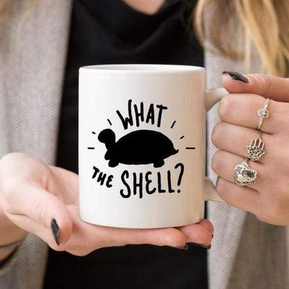 Magenta Shadow Home & Garden What The Shell? - Turtle Coffee Mug, Turtle Funny