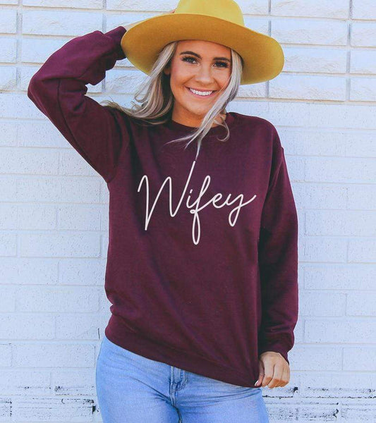 Agate Sweaters & Hoodies Wifey Sweatshirt