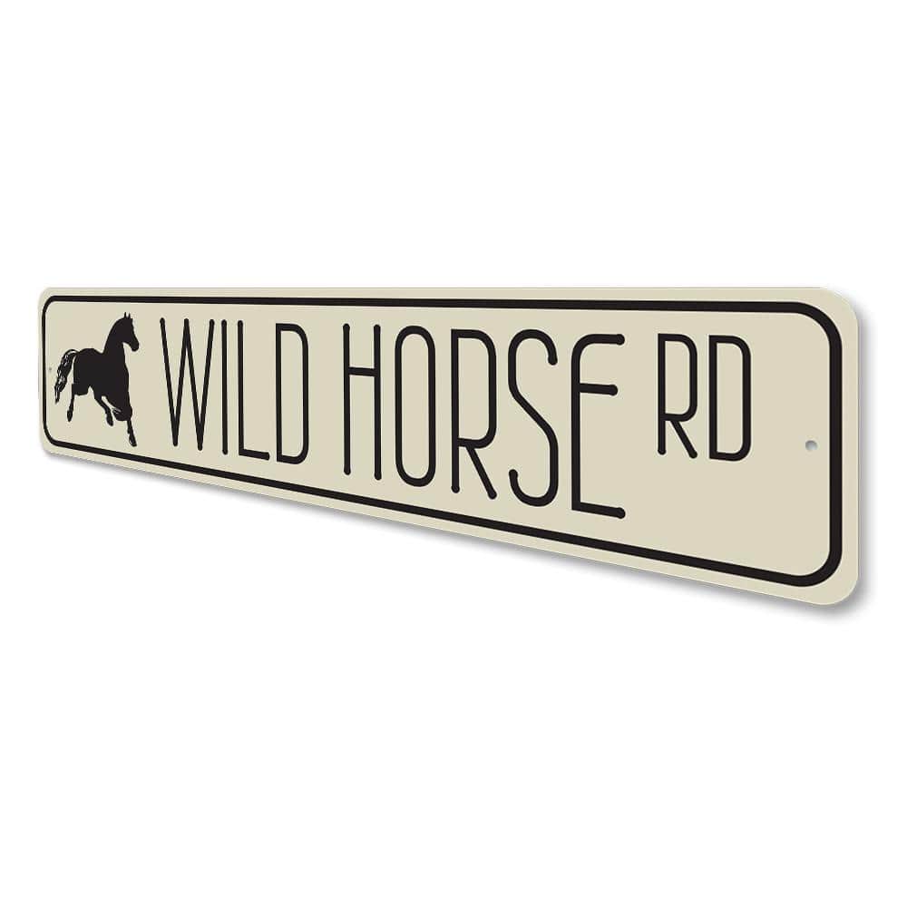 Orchid Eurybia Home Decor Wild Horse Road Sign