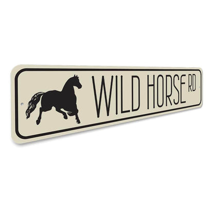 Orchid Eurybia Home Decor Wild Horse Road Sign