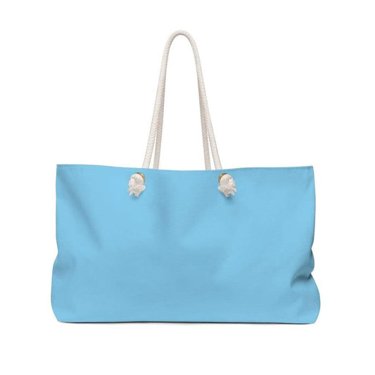 Grey Coco Handbags 24" × 13" Women's Weekender Tote Bag (Baby Blue)