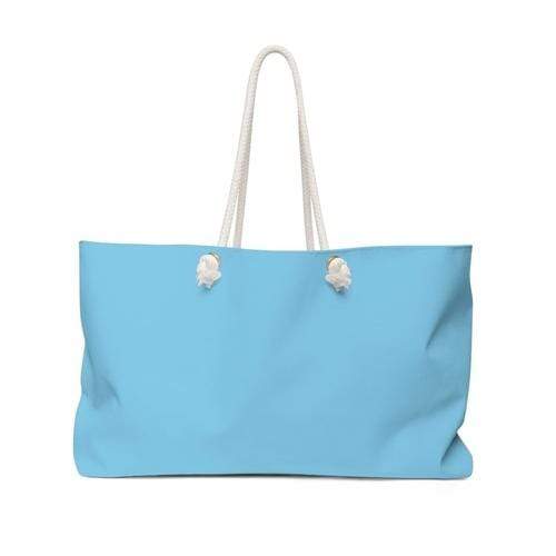 Grey Coco Handbags 24" × 13" Women's Weekender Tote Bag (Baby Blue)