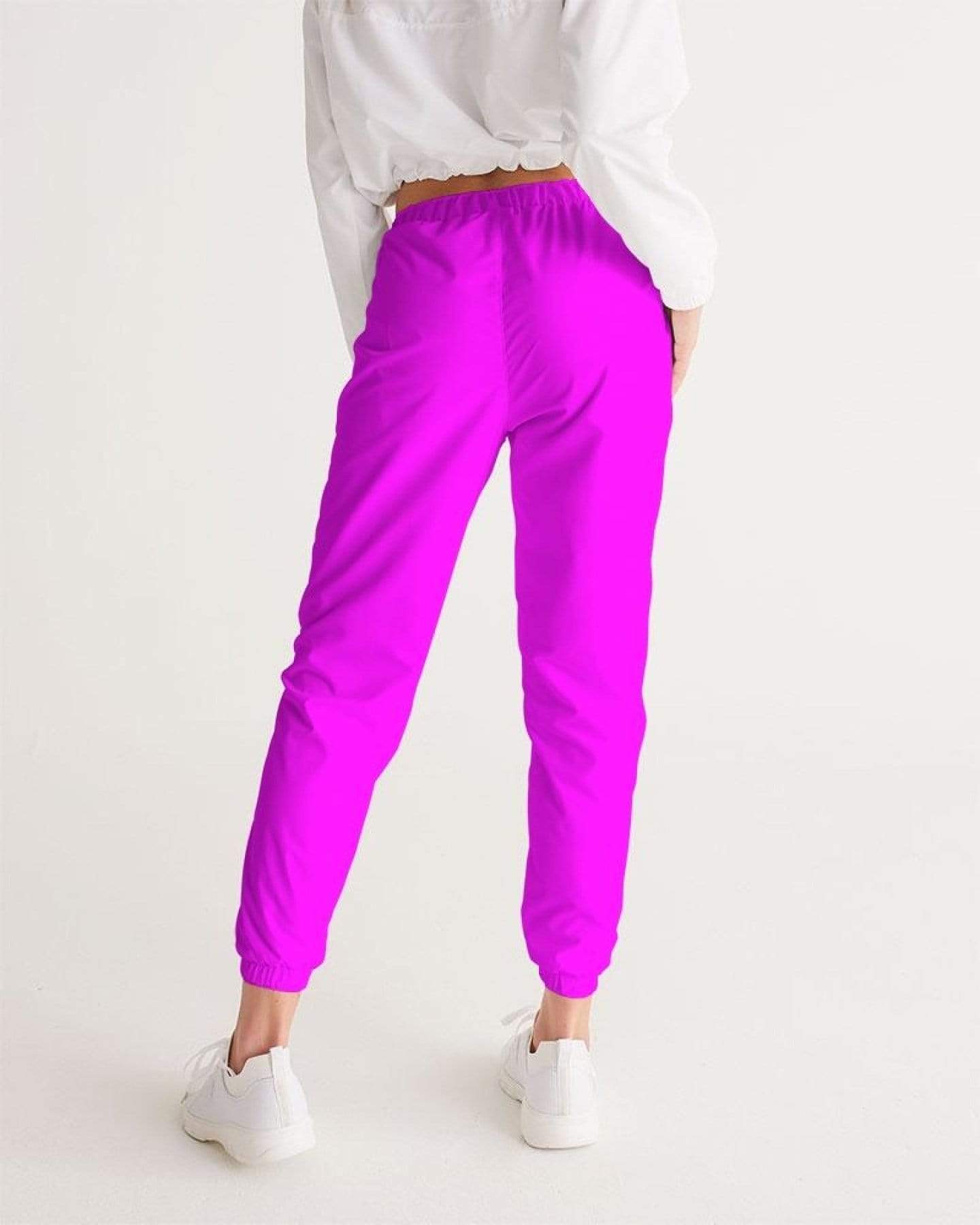 Grey Coco Activewear Womens Athletic Pants, Hot Pink Track Pants