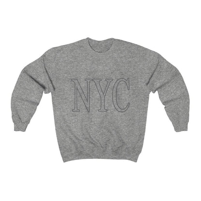 Yellow Pandora Tops & Blouses Womens Gray NYC Crewneck Sweatshirt