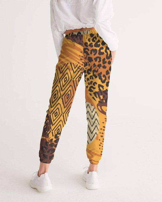 Grey Coco Activewear Womens Track Pants, Brown Autumn Style Athletic Pants
