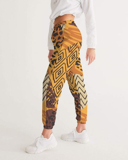 Grey Coco Activewear Womens Track Pants, Brown Autumn Style Athletic Pants