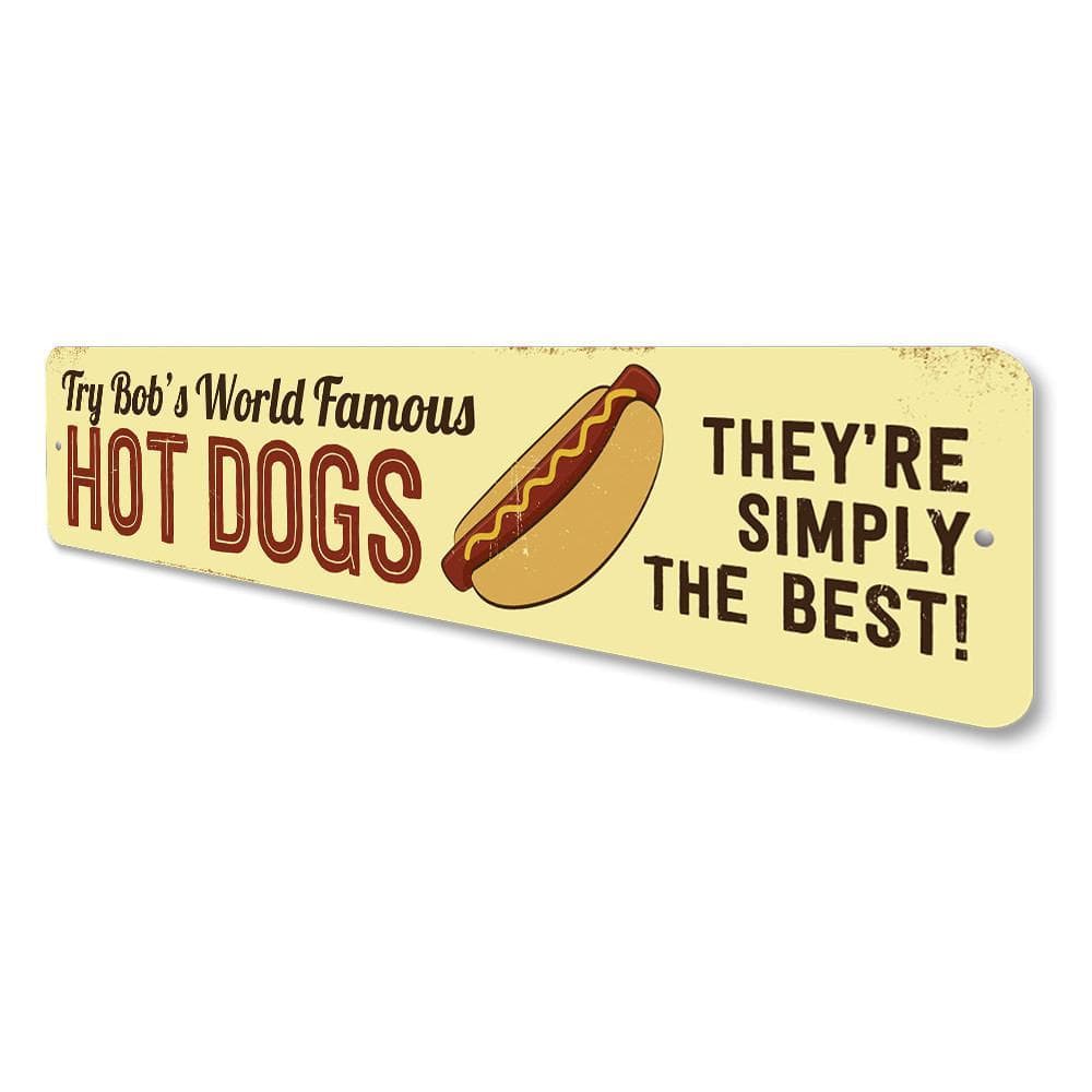 Orchid Eurybia Home Decor World Famous Hot Dogs Sign