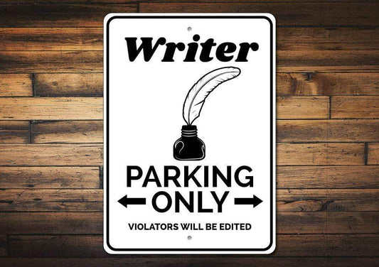 Orchid Eurybia Home Decor Writer Parking Sign