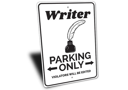 Orchid Eurybia Home Decor Writer Parking Sign
