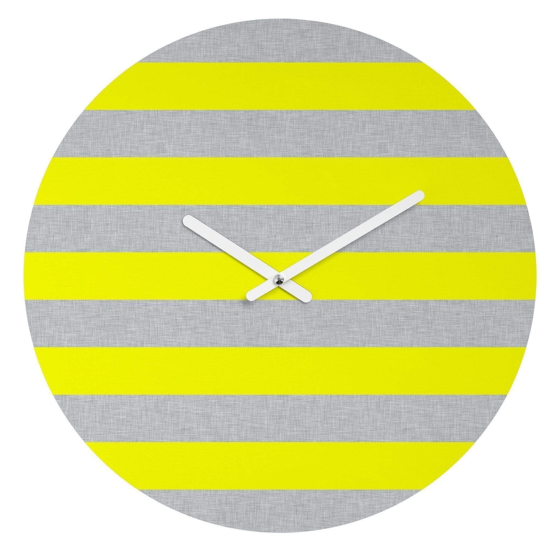 Scorpius Clocks YELLOW LINES WALL CLOCK