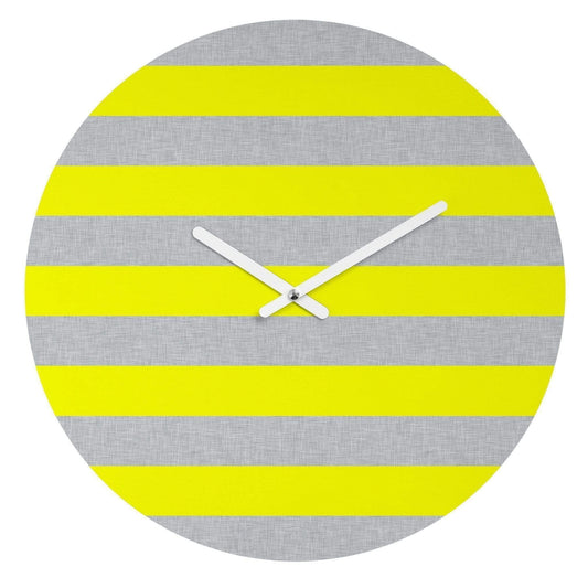 Scorpius Clocks YELLOW LINES WALL CLOCK