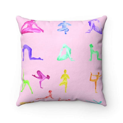 Yellow Pandora Home Decor Yoga Sanctuary Square Pillow
