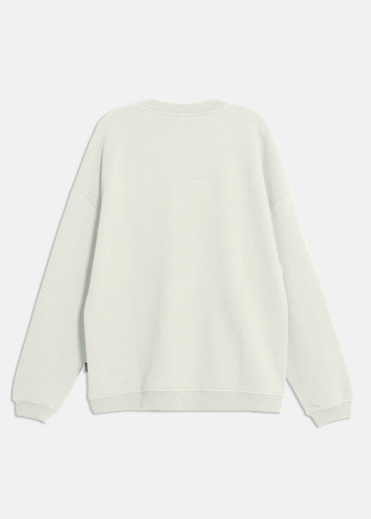 Lemon Hera Men's Clothing Zipper Chest Pocket Off White Sweatshirt